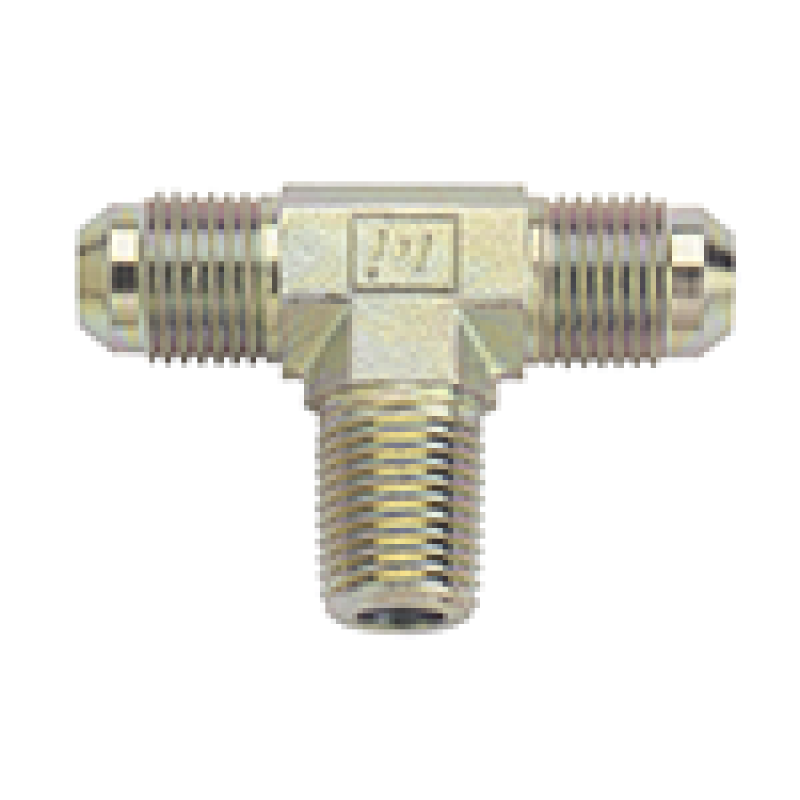 Fragola — Fragola -6AN Tee 1/4 NPT On Side - Steel