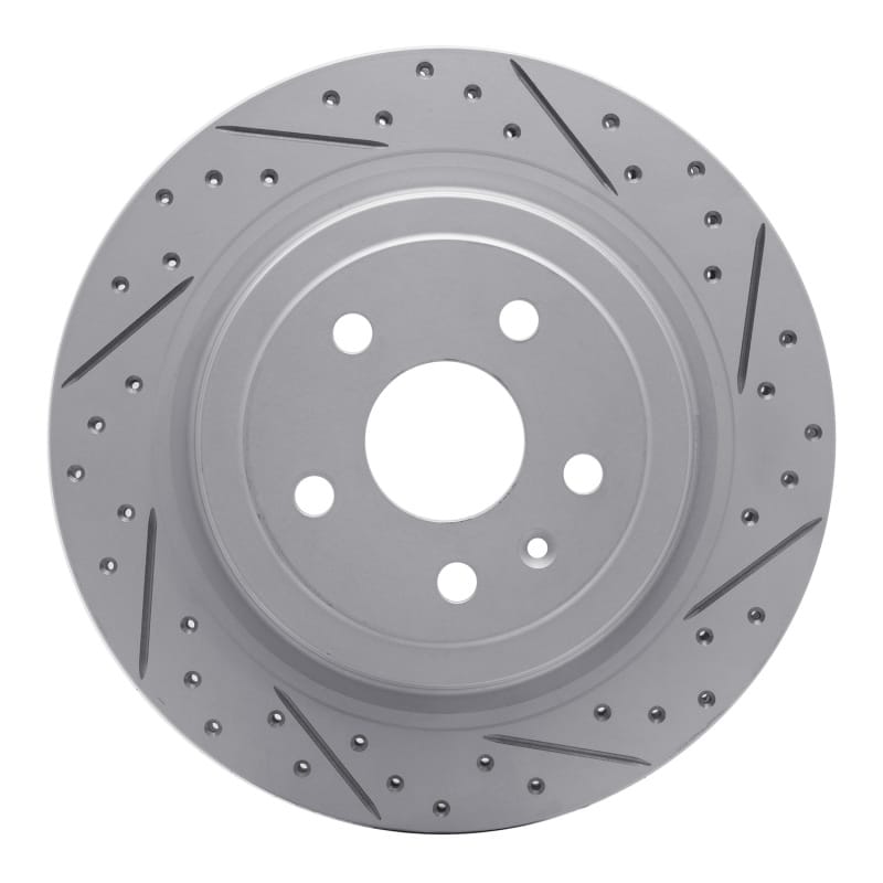 R1 Concepts — R1 08-14 Cadillac Cts Rear Right Drilled & Slotted Geo-Carbon Rotor