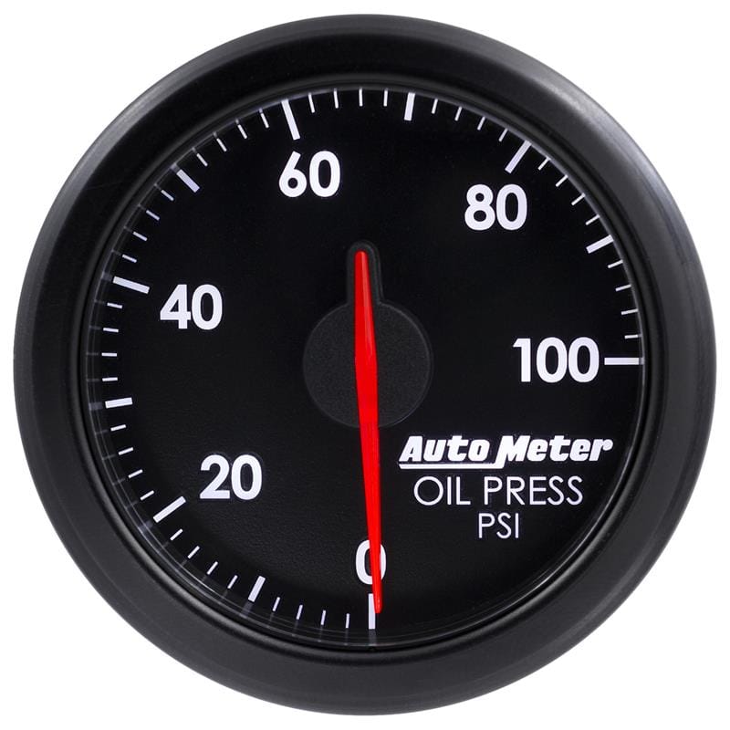 AutoMeter — Autometer Airdrive 2-1/6in Oil Pressure Gauge 0-100 PSI - Black
GA 2" OILP AIRDRV BK