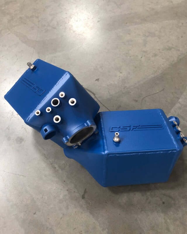 CSF — CSF 12-16 BMW M5 (F10) / 12-18 BMW M6 (F06/F12/F13) Twin Charge-Air-Cooler Set - Caliper Blue Matte