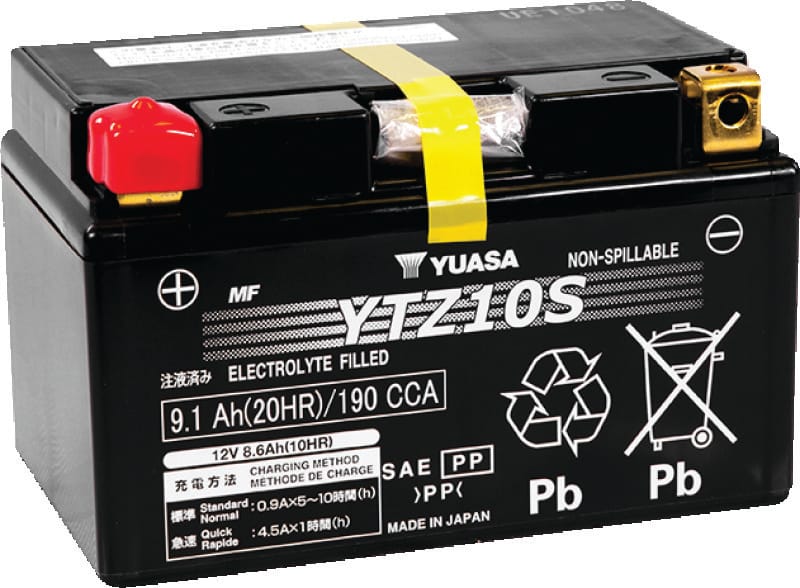 Yuasa Battery — Yuasa YTZ10S Maintenance Free AGM 12-Volt Battery