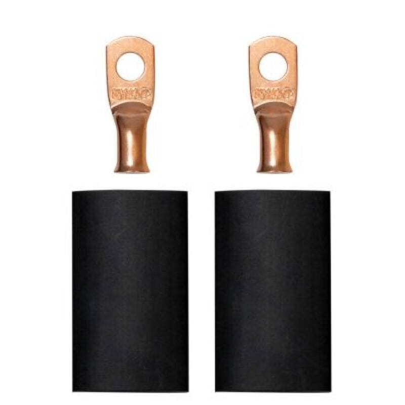 Moroso — Moroso 1/4in Dia Stud 8 GA Wire Crimp/Solder Battery Cable Terminal Kit (2 Pack)