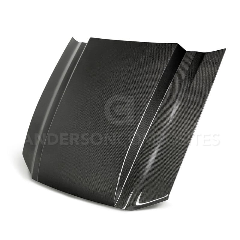 Anderson Composites — Anderson Composites 10-12 Ford Mustang Type-CJ 3in Carbon Fiber Cowl Hood