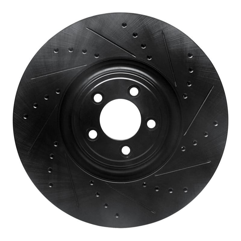 R1 Concepts — R1 10-24 Jaguar XKR Front Right Drilled & Slotted Black Brake Rotor
R1 Brake Rotor Drill