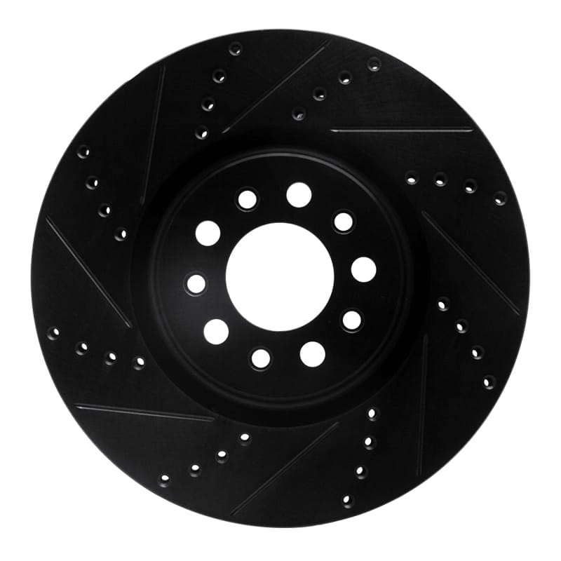R1 Concepts — R1 14-25 Alfa Romeo Tonale Front Left Drilled & Slotted Black Brake Rotor
R1 Brake Rotor Drill