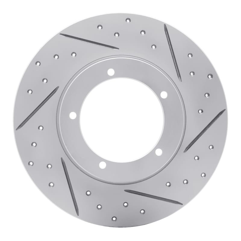 R1 Concepts — R1 65-76 Porsche 911 Front Right Drilled & Slotted Geo-Carbon Rotor