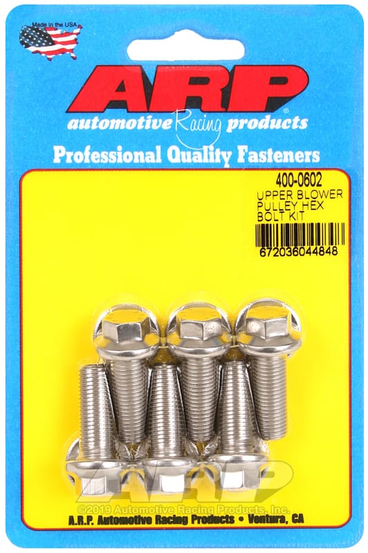 ARP — ARP Upper blower pulley SS hex bolt kit