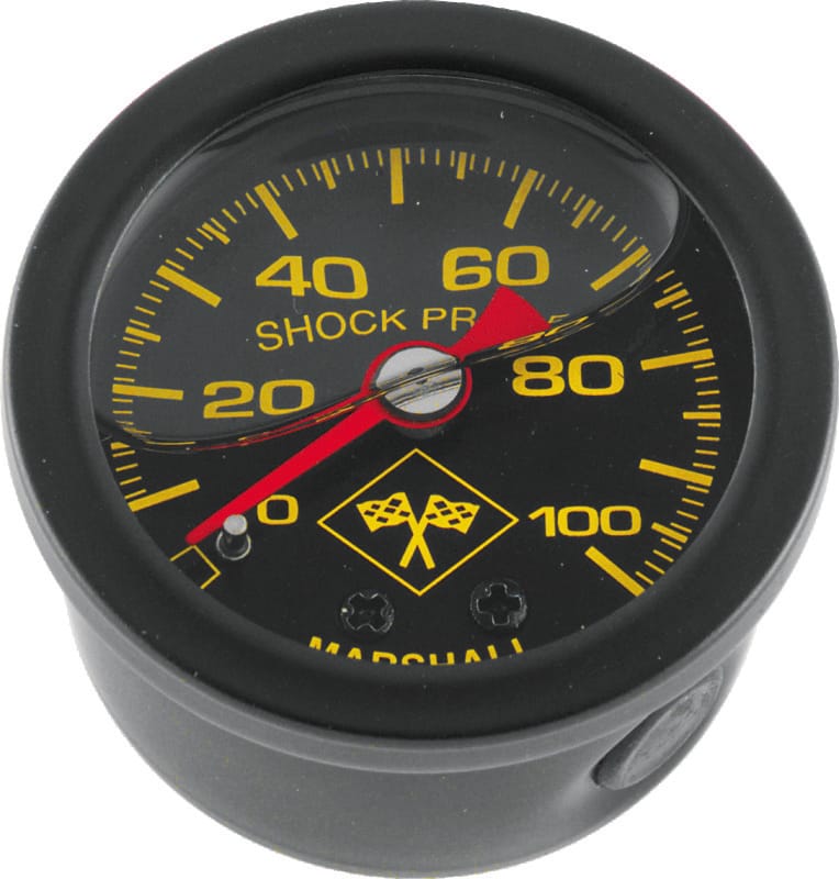 Bikers Choice — Marshall Liquid Filled Shock Proof Gauge Black Bezel with Midnight Series Face Style