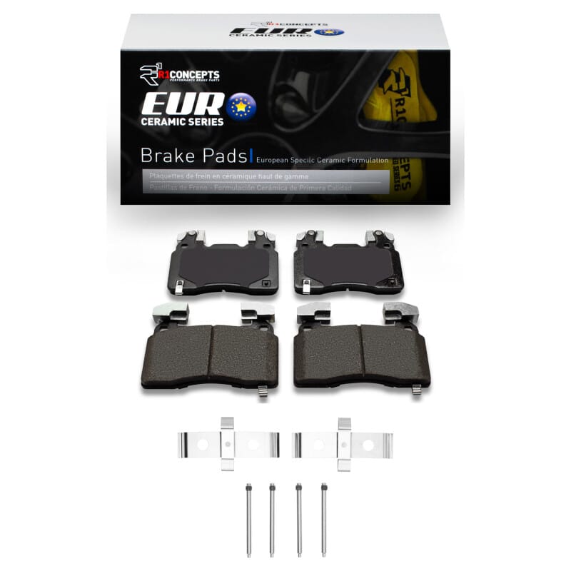 R1 Concepts — R1 12-17 Chevrolet SS Front Euro Ceramic Pads & Hardware Kit
R1 Euro Ceramic Pads