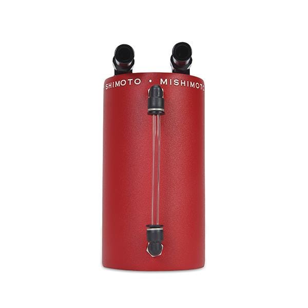 Mishimoto — Mishimoto Large Aluminum Oil Catch Can - Wrinkle Red