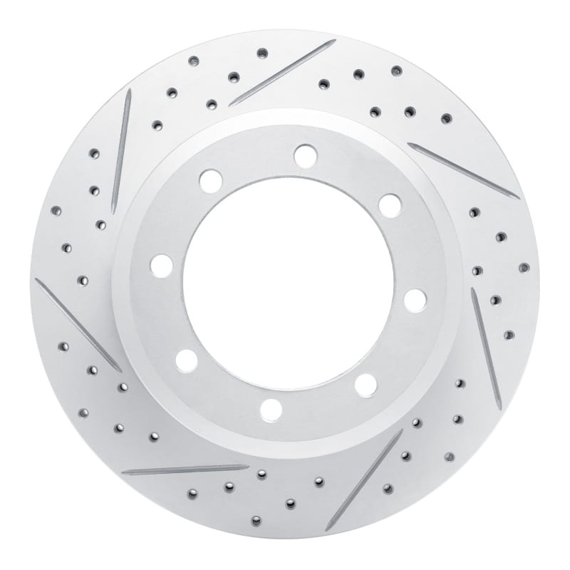 R1 Concepts — R1 05-12 Ford F-450 Super Duty Rear Left Drilled & Slotted Geo-Carbon Rotor