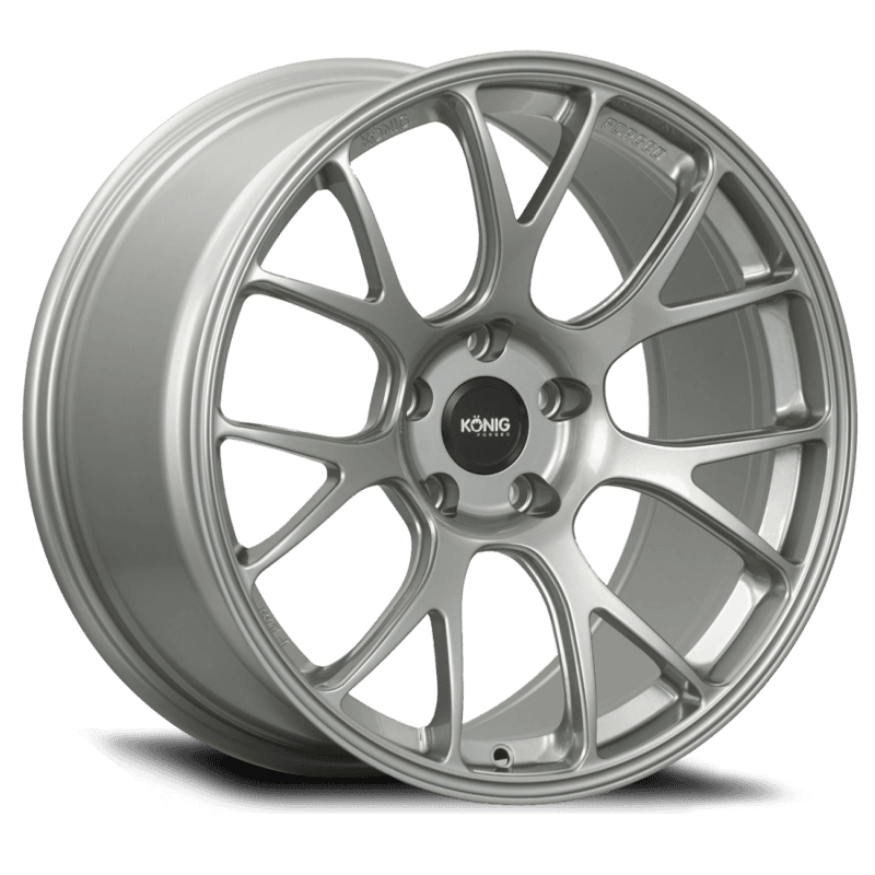Konig — Konig Forged F1M 18X9.5 5X114.3 ET35 Ash Silver Knurled Bead