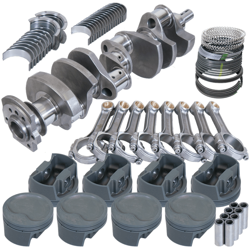 Eagle — Eagle Chevy 350 3.750in Crank 5.700in I-Beam Rods -16cc 4.030in Pistons Rotating Assembly
Street & Strip Assy