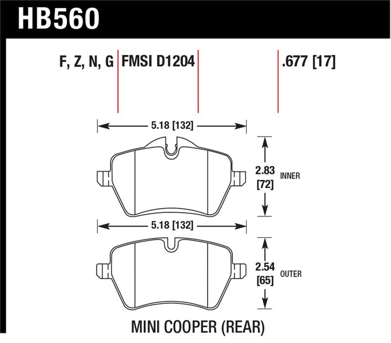 Hawk Performance — HP Plus Disc Brake Pad