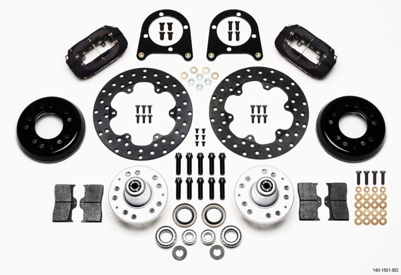 Wilwood — Wilwood Forged Dynalite Front Drag Kit Drilled Rotor 37-48 Ford Psgr. Car Spindle
BRAKE KIT