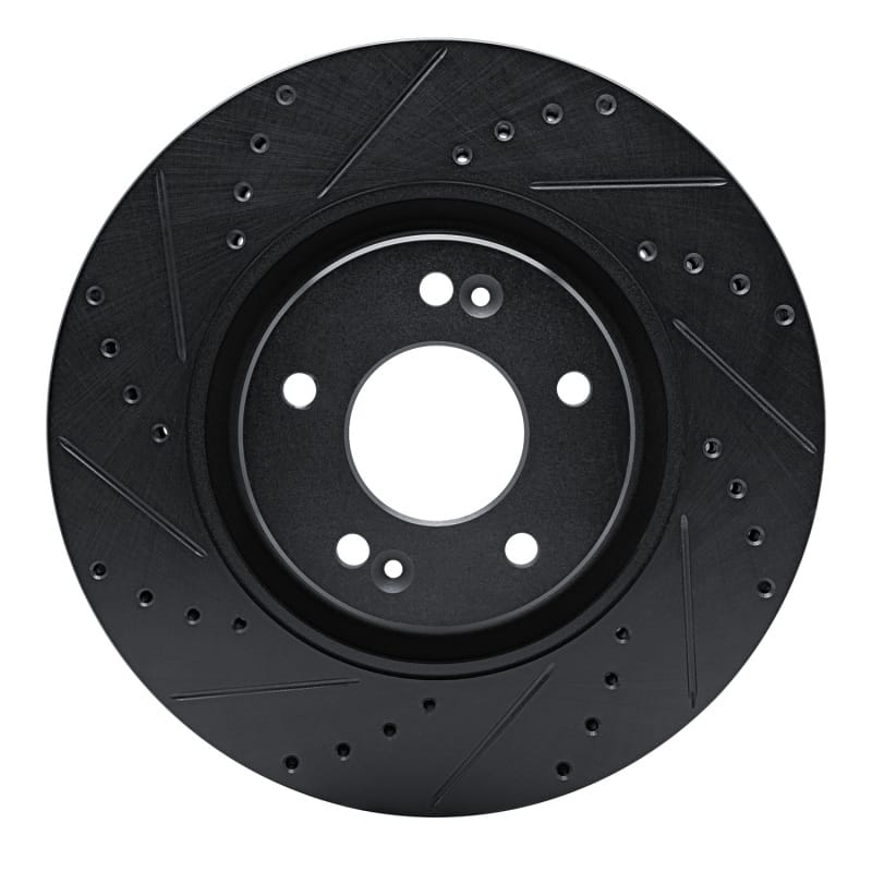 R1 Concepts — R1 17-20 Kia Cadenza Front Left Drilled & Slotted Black Brake Rotor
R1 Brake Rotor Drill