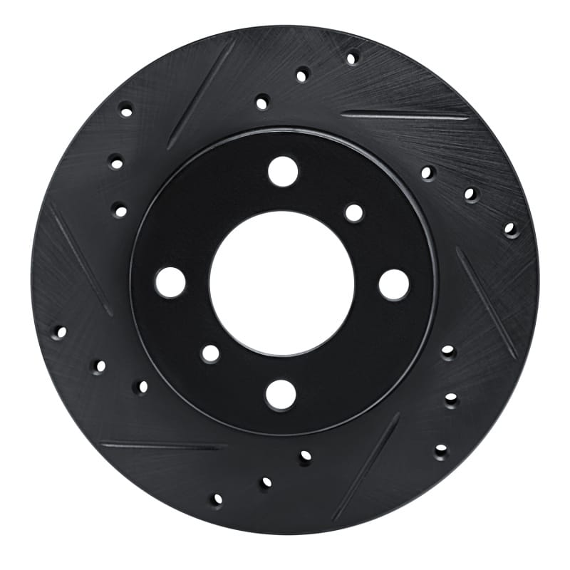 R1 Concepts — R1 92-00 Dodge COLT Front Left Drilled & Slotted Black Brake Rotor
R1 Brake Rotor Drill