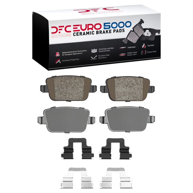 DFC — DFC 07-10 Volvo S80 Rear Euro 5000 Ceramic Brake Pads and Hardware Kit
DFC EURO Pads + HW