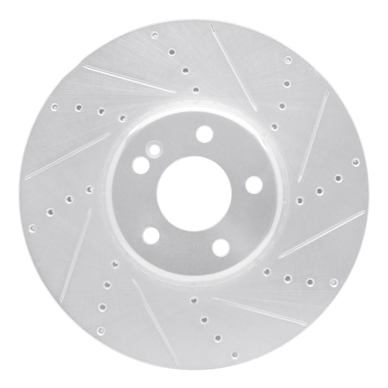 R1 Concepts — R1 15-23 Mercedes-Benz C350E Front Right Drilled & Slotted Silver Brake Rotor
R1 Brake Rotor Drill