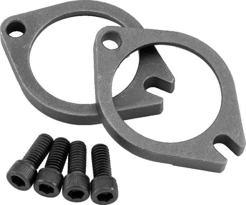 TwinPower — EFI Flange Set, Raw, 50 mm. Chrome