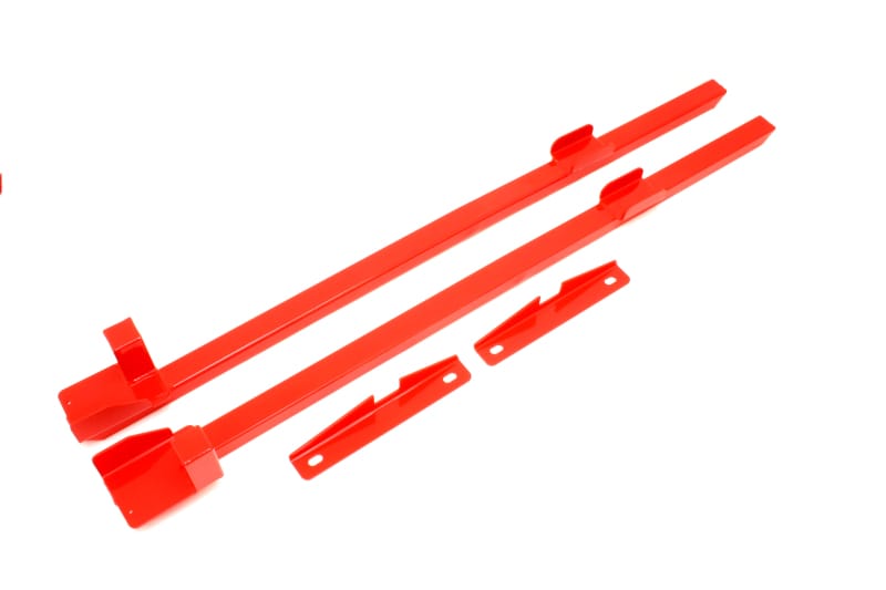 BMR Suspension — BMR 79-93 Fox Mustang Hardtop Only Weld-On Boxed Premium Subframe Connectors - Red