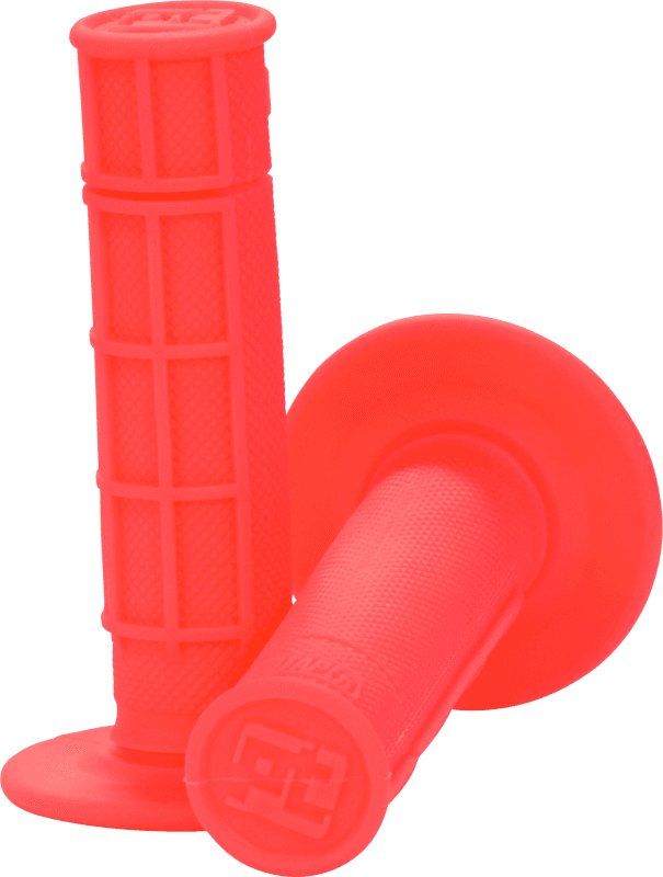 ProTaper — Handlebar Grip - Half Waffle Neon Red