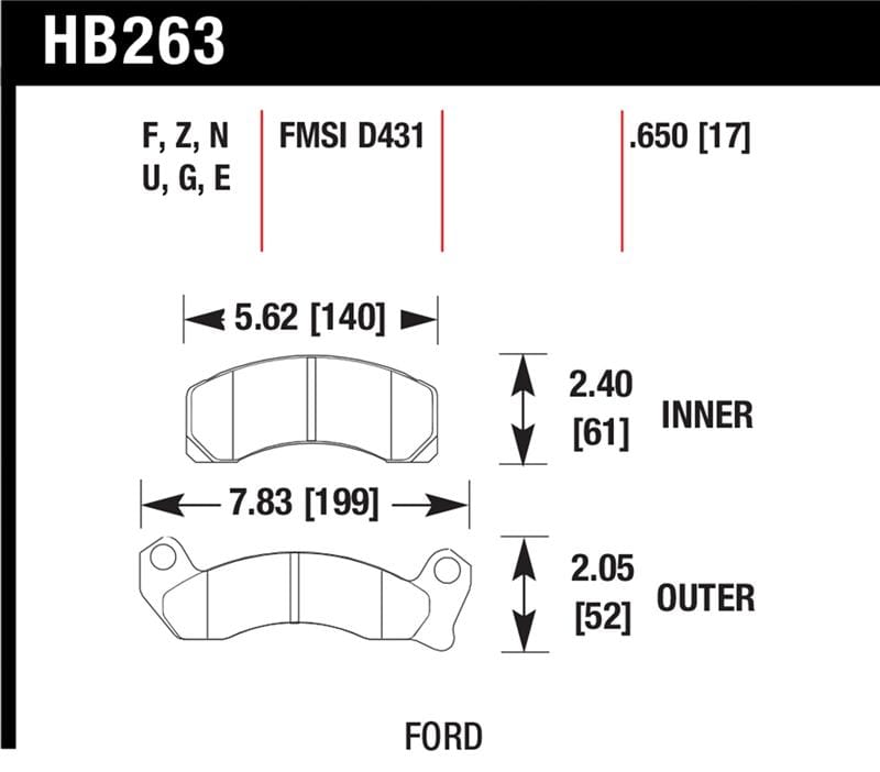Hawk Performance — HP Plus Disc Brake Pad