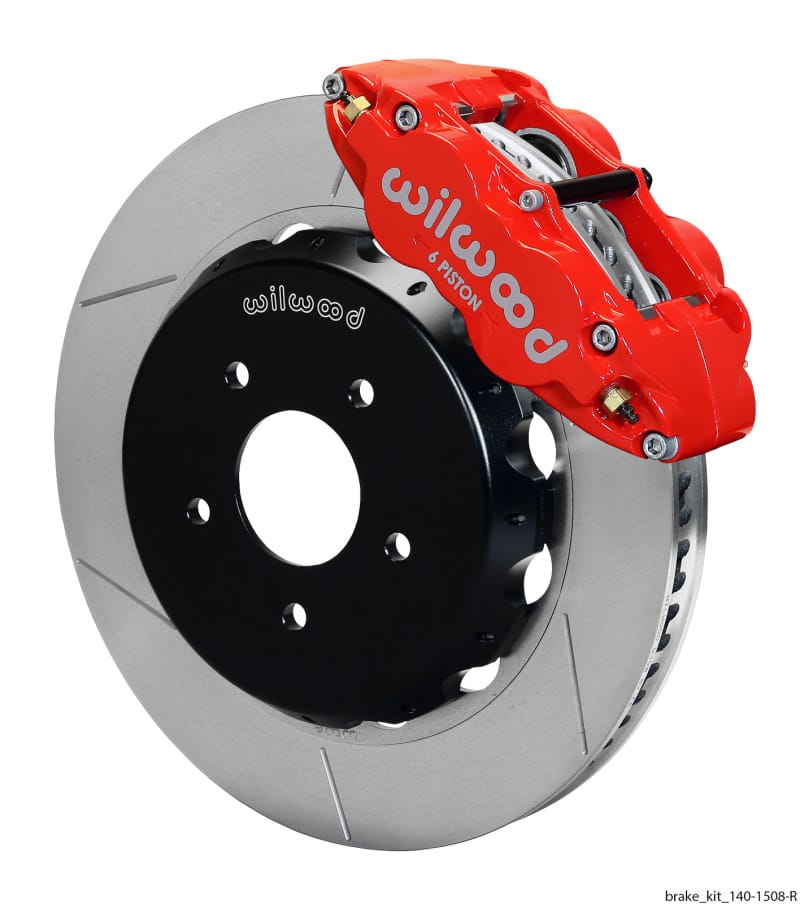 Wilwood — Wilwood Narrow Superlite 6R Dust Seal Front Hub Kit 14.00in Red w/ Lines 04-06 GTO
BRAKE KIT