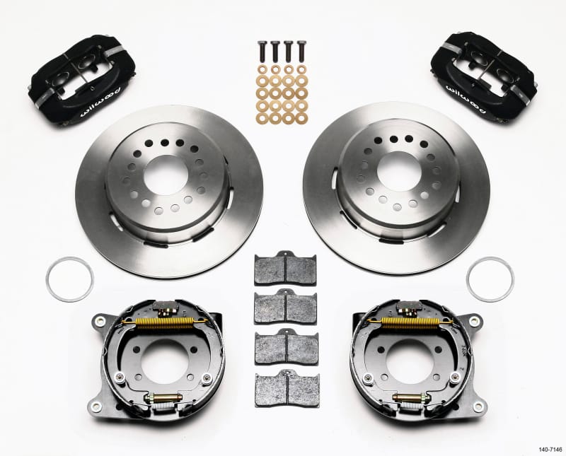 Wilwood — Wilwood Forged Dynalite P/S Park Brake Kit Ford 8.8 w/2.5in Offset-5 Lug
BRAKE KIT
