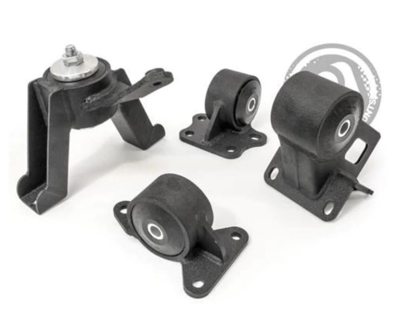 Innovative Mounts — Innovative 00-05 Toyota MR2 Spyder 1ZZ Black Steel Mounts 75A Bushings