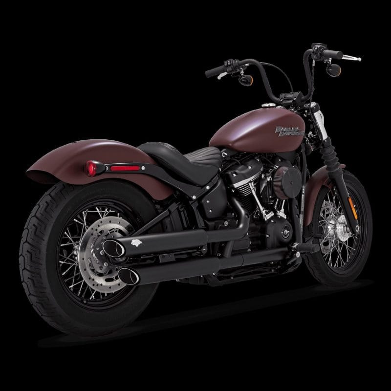 Vance and Hines — Vance & Hines 18-22 Harley-Davidson Softail Twin Slash S/OS PCX Slip-On Exhaust - Black