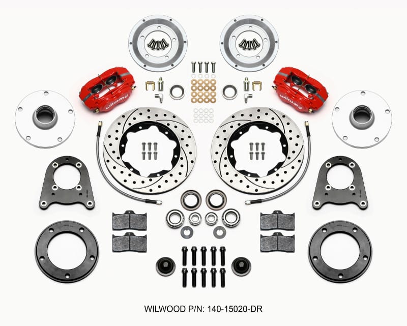Wilwood — Wilwood Forged Dynalite-M Front Kit 10.75in Drilled Red 1950-1955 MG-TD/TF
BRAKE KIT