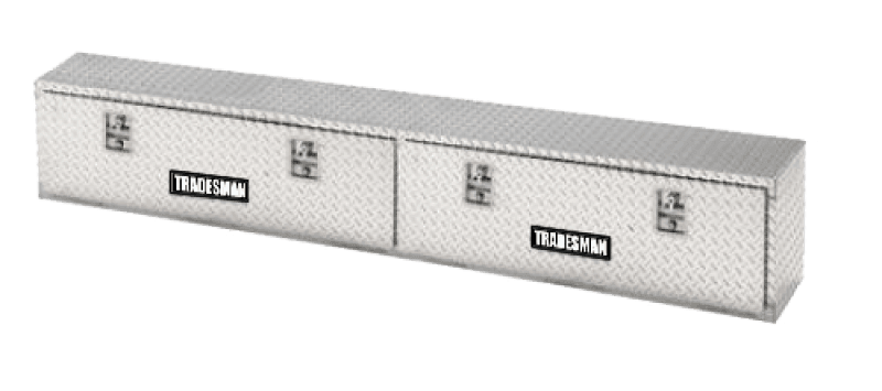 Tradesman — Tradesman Aluminum Top Mount L-Wing Box (96in.) - Brite