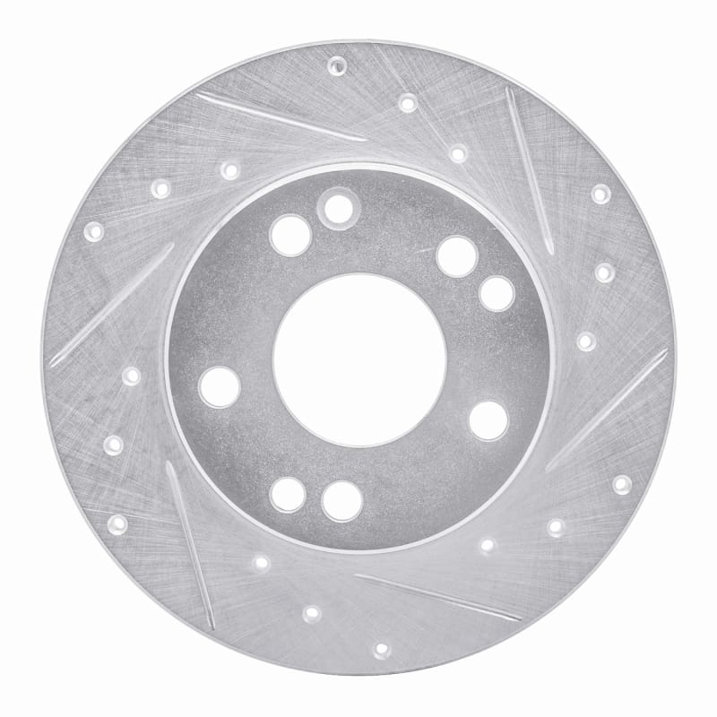 R1 Concepts — R1 83-89 Mercedes-Benz 190D Front Right Drilled & Slotted Silver Brake Rotor
R1 Brake Rotor Drill