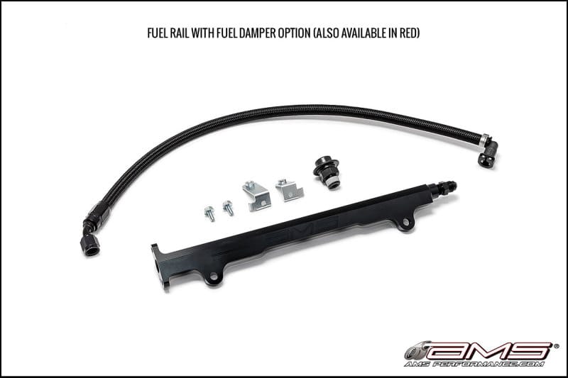 AMS — AMS Performance 08-15 Mitsubishi EVO X CNC Machined Aluminum Fuel Rail w/Pulsation Dampener - Black
EVO Fuel Rail