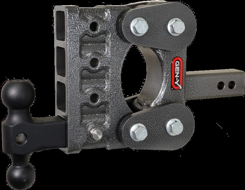 GEN-Y Hitch — Gen-Y The Boss Torsion-Flex 2in Shank 5in Drop 1.1K TW 10K Hitch w/GH-031 Dual-Ball
Drop Hitch