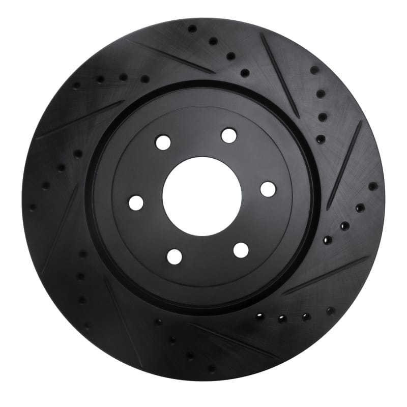 R1 Concepts — R1 08-11 Nissan Pathfinder Front Right Drilled & Slotted Black Brake Rotor
R1 Brake Rotor Drill