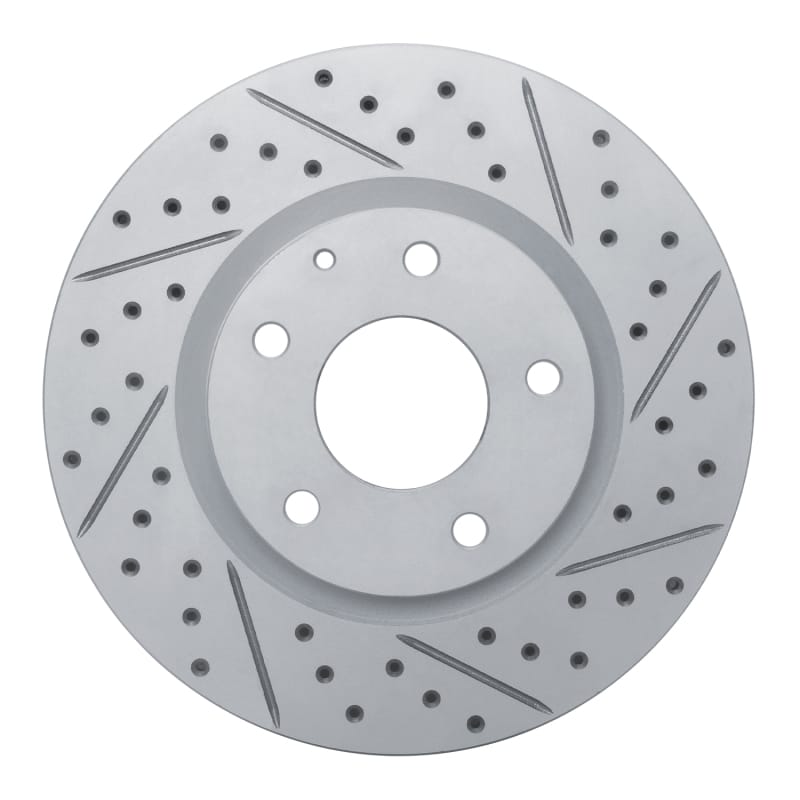 R1 Concepts — R1 14-24 Mazda Cx-3 Front Right Drilled & Slotted Geo-Carbon Rotor