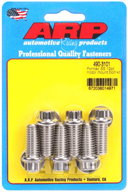ARP — ARP Pontiac SS 12pt Motor Mount Bolt Kit