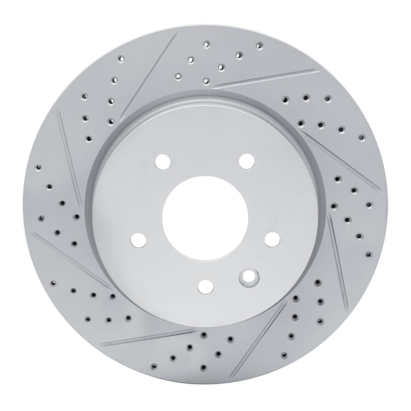 R1 Concepts — R1 00-06 Jaguar Xjr Rear Left Drilled & Slotted Geo-Carbon Rotor