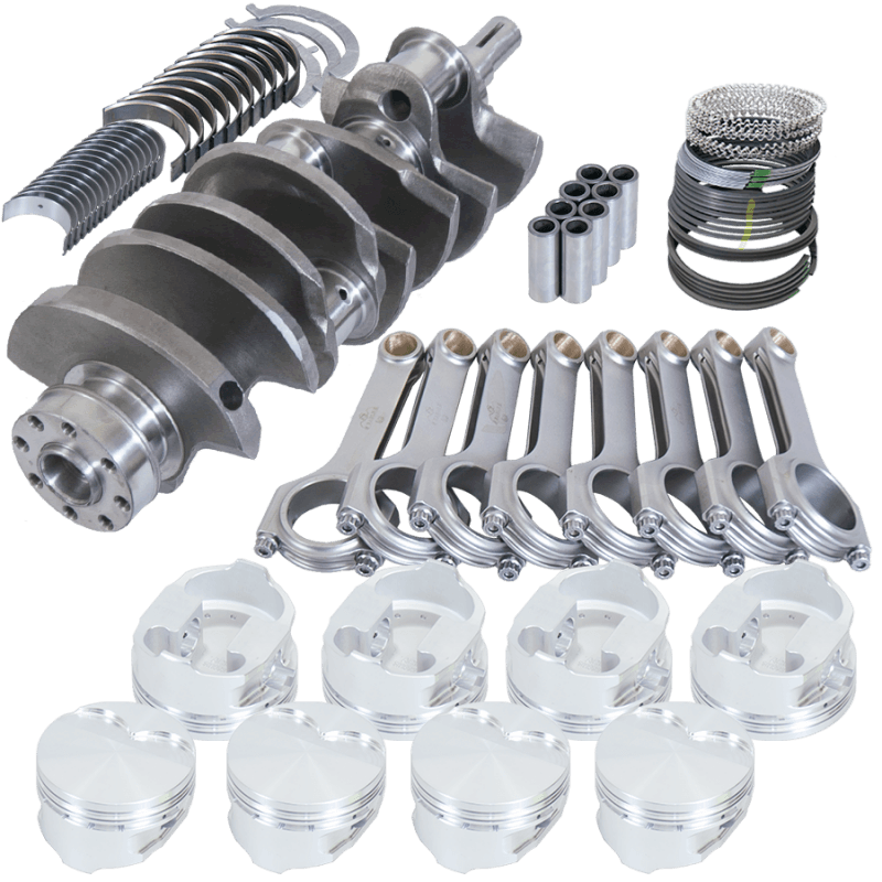 Eagle — Eagle Ford 4.6 2V Windsor 3.750in Crank 5.950in H-Beam -22cc 3.592in Pistons Rotating Assembly
Street & Strip Assy