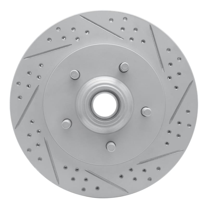 R1 Concepts — R1 99-04 Ford Expedition Front Right Drilled & Slotted Geo-Carbon Rotor