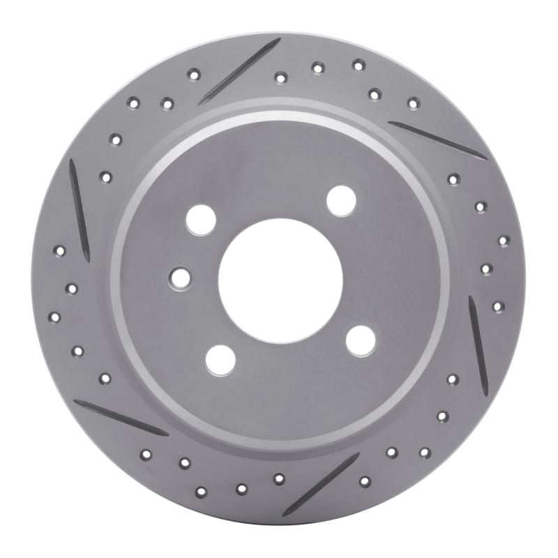R1 Concepts — R1 84-91 BMW 325Ix Rear Left Drilled & Slotted Geo-Carbon Rotor