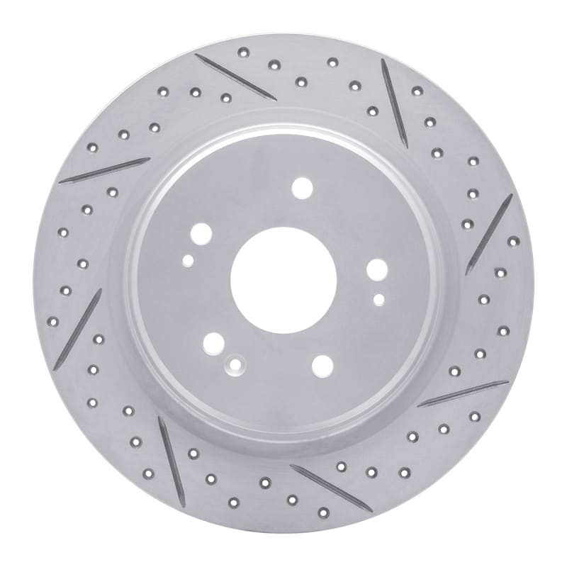 R1 Concepts — R1 15-26 Acura Adx Rear Right Drilled & Slotted Geo-Carbon Rotor