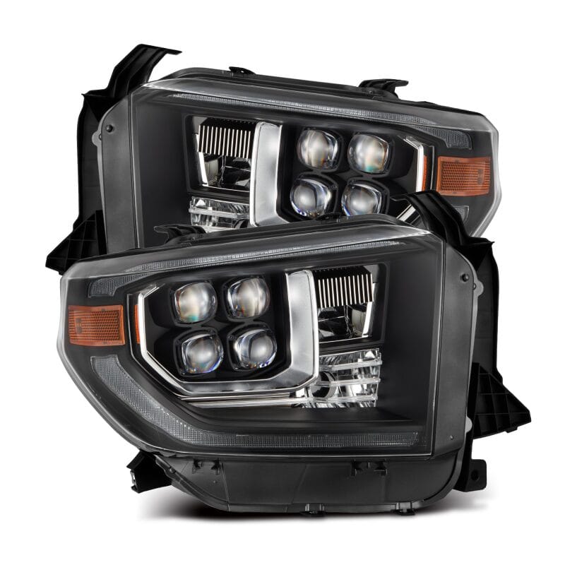 AlphaRex — AlphaRex 14-21 Toyota Tundra NOVA-Series LED Proj Headlights Blk w/Actv Light & Seq. Sig + DRL
Projector Headlights