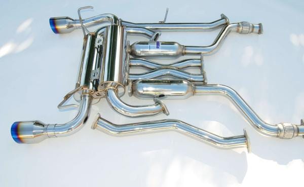 Invidia — Invidia 03-08 Infiniti FX35/45 Gemini Single Layer Titanium Tip Cat-back Exhaust