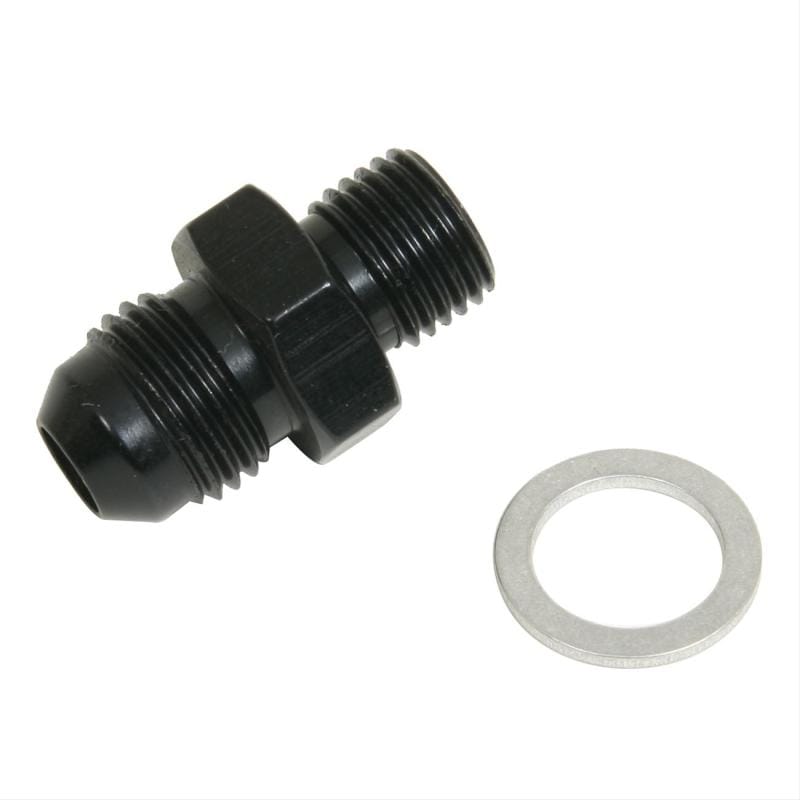 Fragola — Fragola -6AN x 12mm x 1.25 Male Adapter-Solex - Black