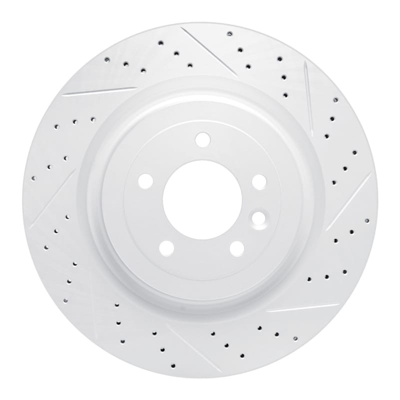 R1 Concepts — R1 13-25 Land Rover Defender 130 Rear Right Drilled & Slotted Geo-Carbon Rotor