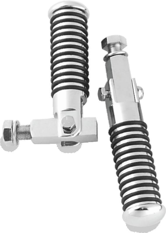 Bikers Choice — Bikers Choice 72-81 FX/XL 82-94 FXR 84-00 Softail Chrome Block Mount O-Ring Footpeg Kt 1/2-20 Thread