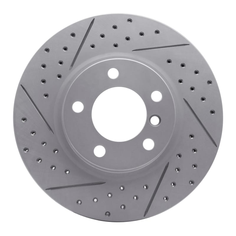 R1 Concepts — R1 11-16 Mini Cooper Countryman Front Left Drilled & Slotted Geo-Carbon Rotor
